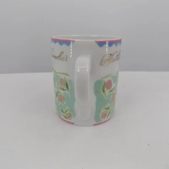 Andrea By Sadek Flora Bella Brenda Walton Coffee Mug Hold True Friend Both Hands - Picture 2 of 6